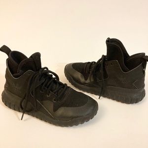 ADIDAS TUBULAR X PK highcut sneakers black Sz 4.5